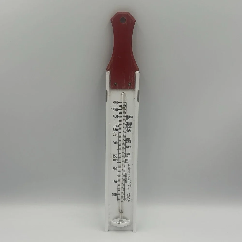 Vintage Charney Tru-Temp Deep‎ Fat Frying Candy Thermometer Made In USA